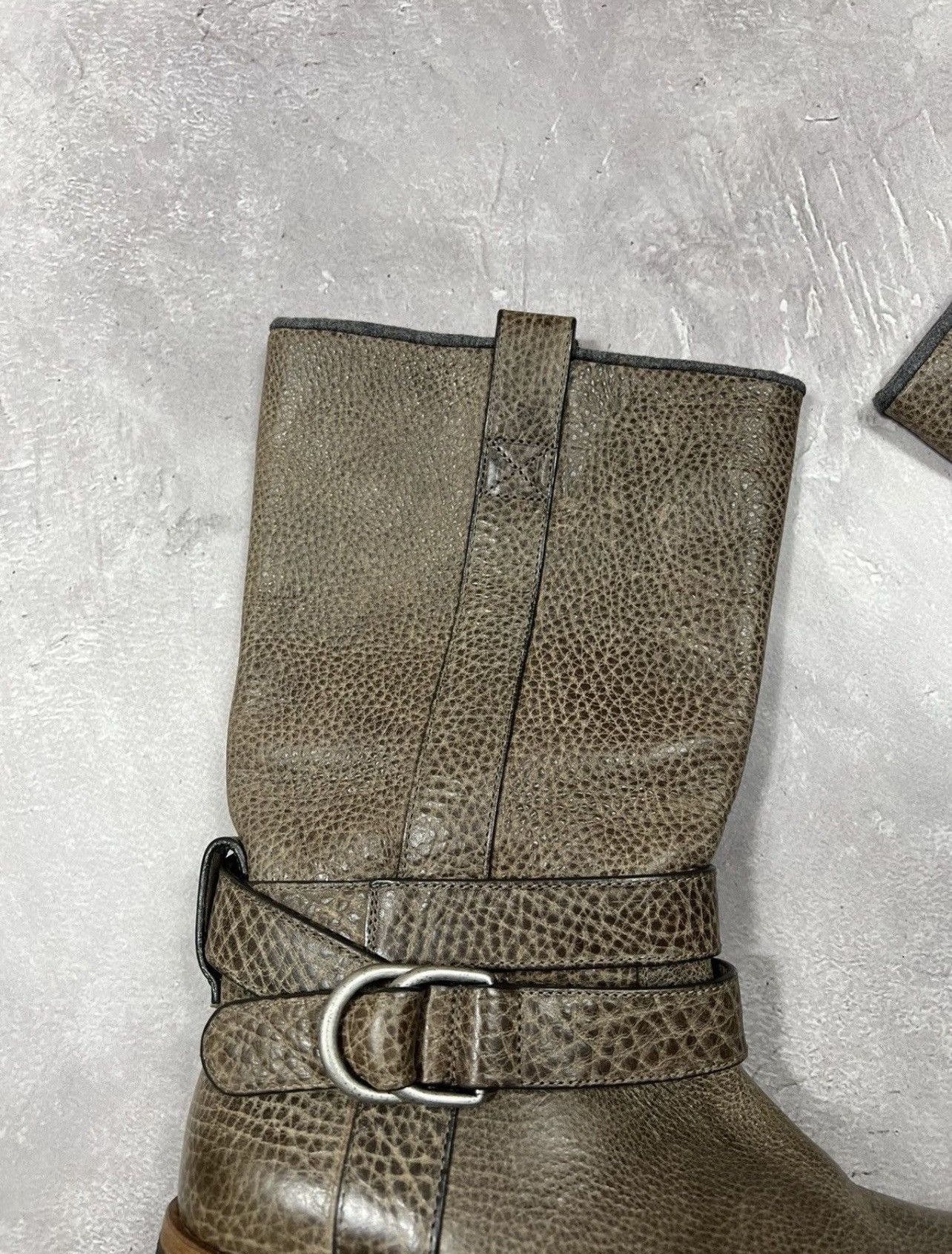 Brunello Cucinelli Vintage Brunello Cucinelli Leather Biker Boot Size US 5.5 / IT 35.5 - 5 Thumbnail