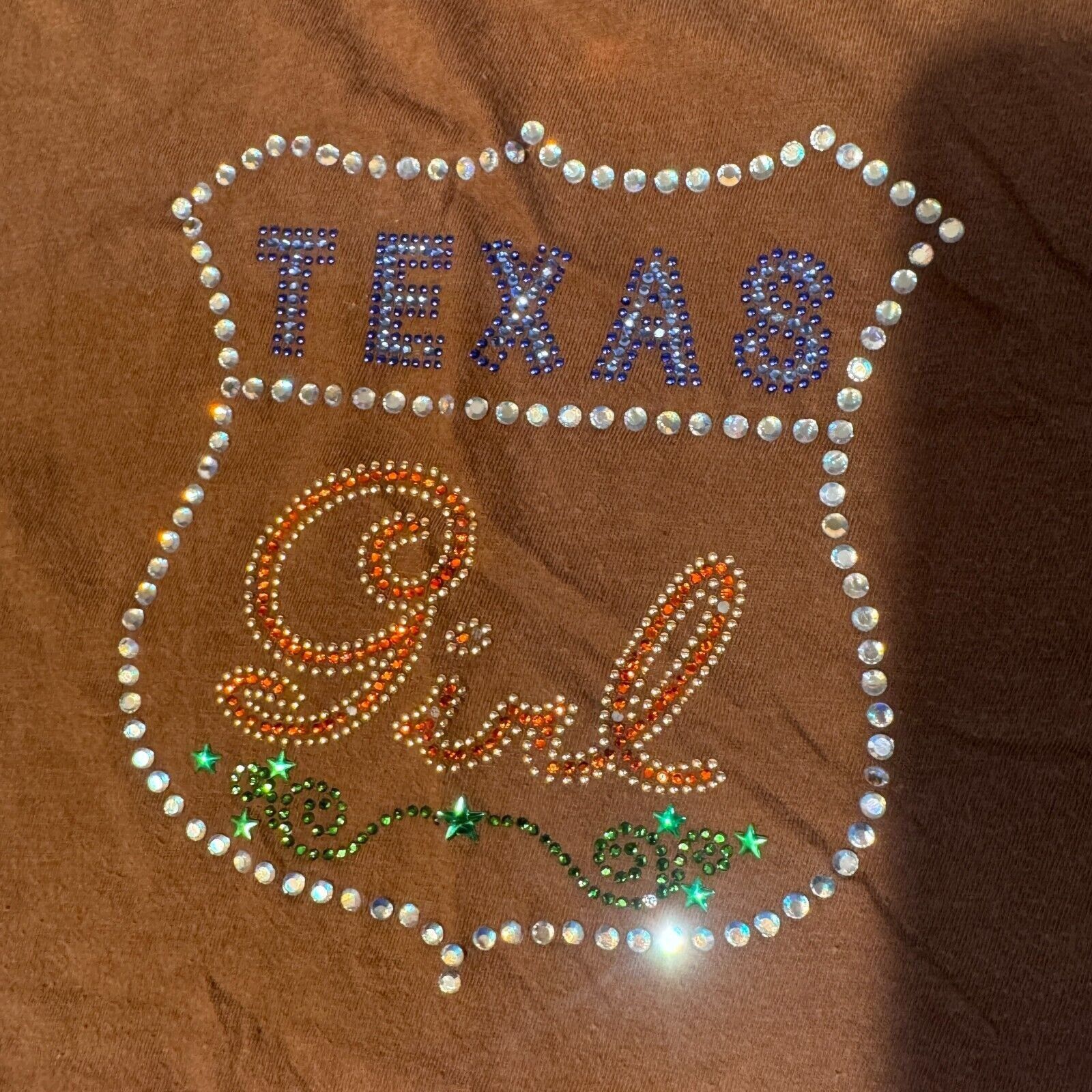 Other HYP Texas Girl Bling Rhinestone Y2K Ringer Tshirt Petite XL Size XL / US 12-14 / IT 48-50 - 3 Thumbnail