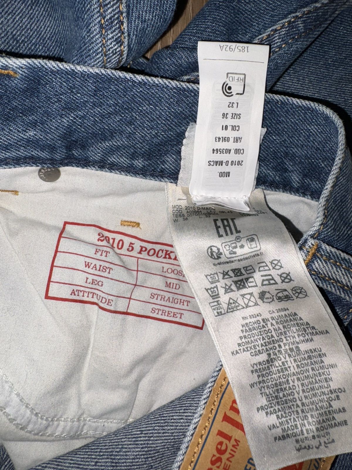 Diesel Diesel loose blue jeans 36x32 Size US 36 / EU 52 - 5 Thumbnail