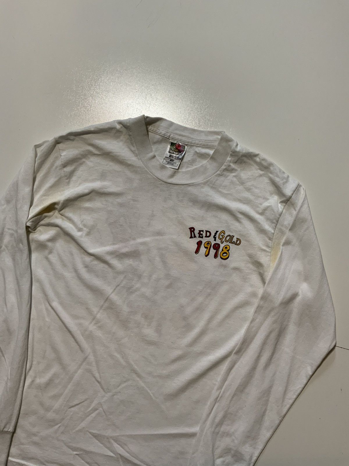 Vintage 1998 Lauren Montgomery Red Rockets Gold Galaxies L/S T-Shirt Size US M / EU 48-50 / 2 - 4 Thumbnail