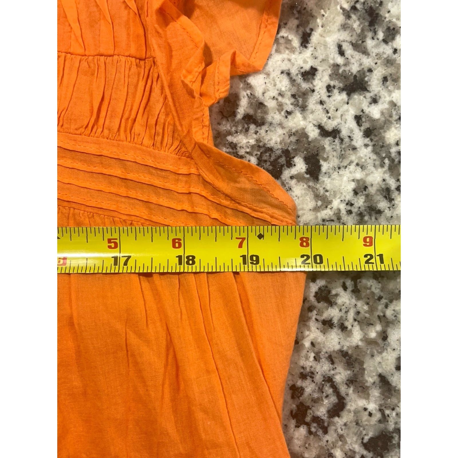 Vintage Sundance Maxi Dress Women Large Orange Bohemian Tiered Ruffle Cotton Lyocell Casual Summer Spring Fall Size L / US 10 / IT 46 - 4 Thumbnail
