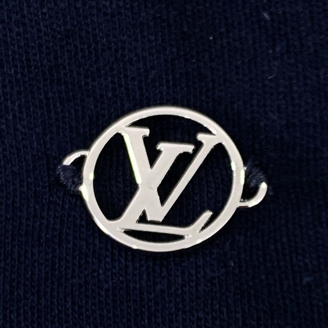 Louis Vuitton [Louis Vuitton] Navy Cotton Hooded Drawstring Zip-Up Sweatsh Size L / US 10 / IT 46 - 5 Thumbnail
