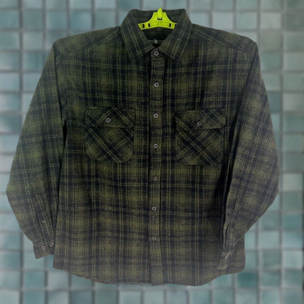 Vintage Work'N Gear Plaid Flannel Shirt Mens Size L Green Size US L / EU 52-54 / 3 - 1 Thumbnail