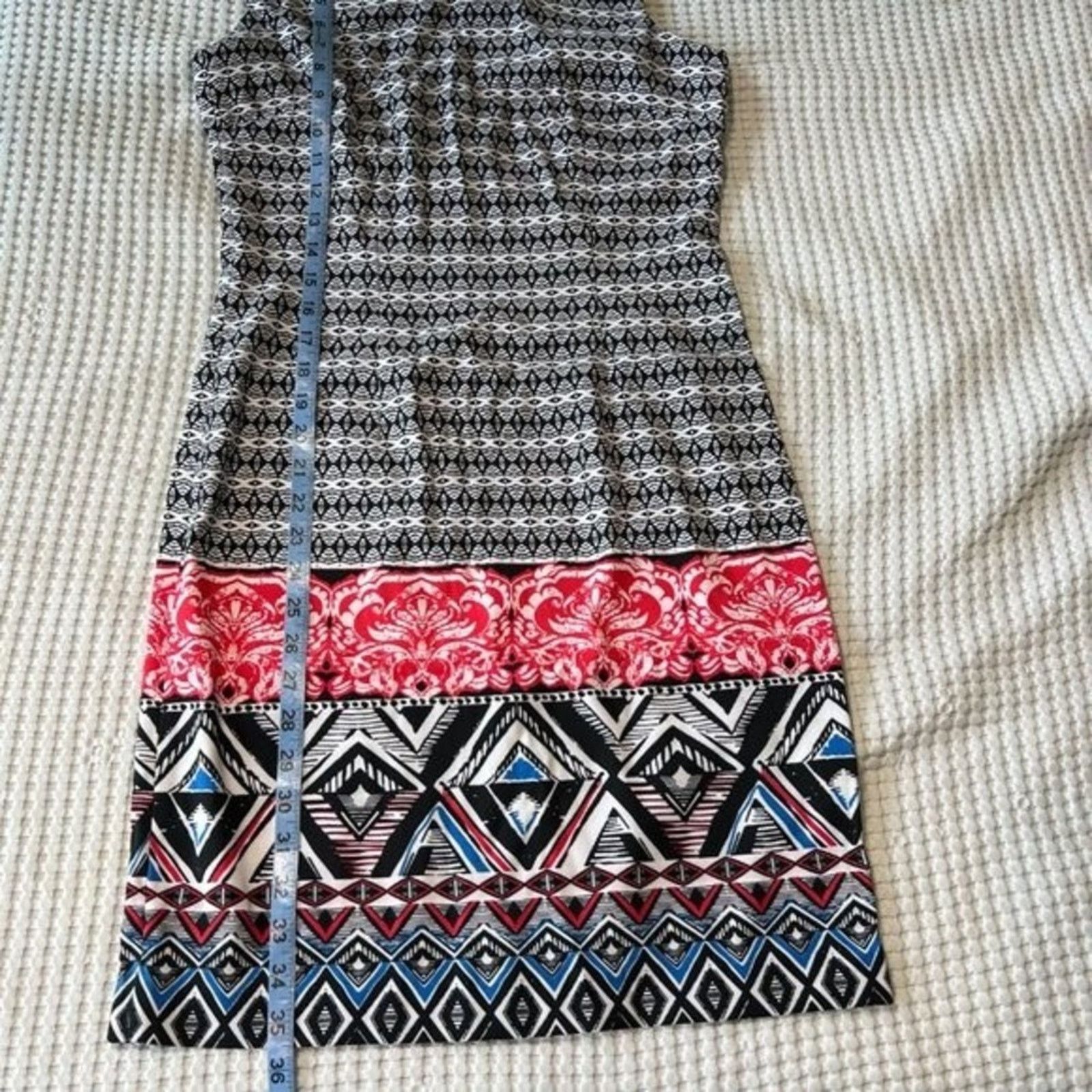 Other Mario Serrani NWT Women's Dress Sz 4 Black White Knee Length Size S / US 4 / IT 40 - 4 Thumbnail