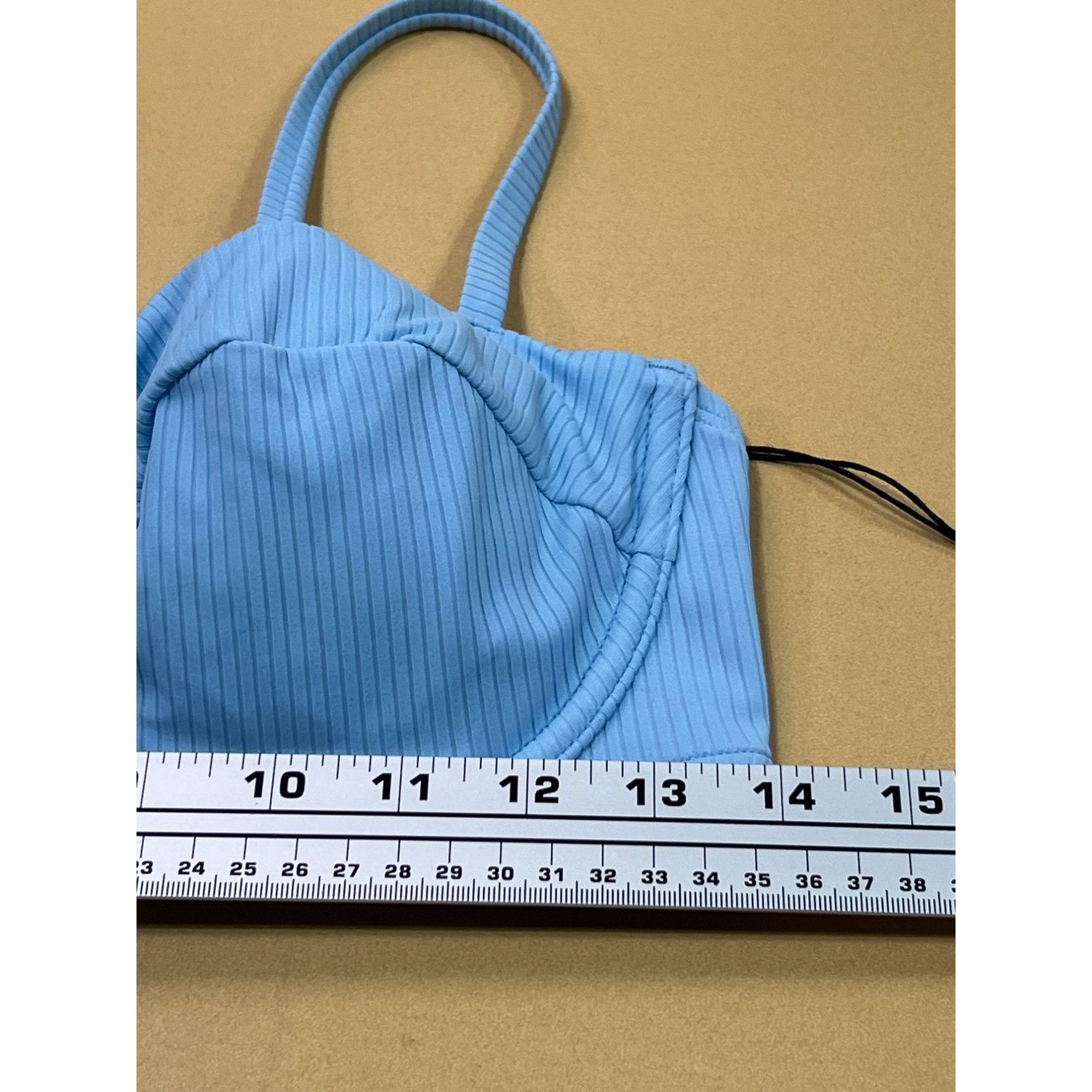 Other Shade & Shore - Women's Ribbed Underwire Bikini Top - Light Size ONE SIZE - 5 Thumbnail