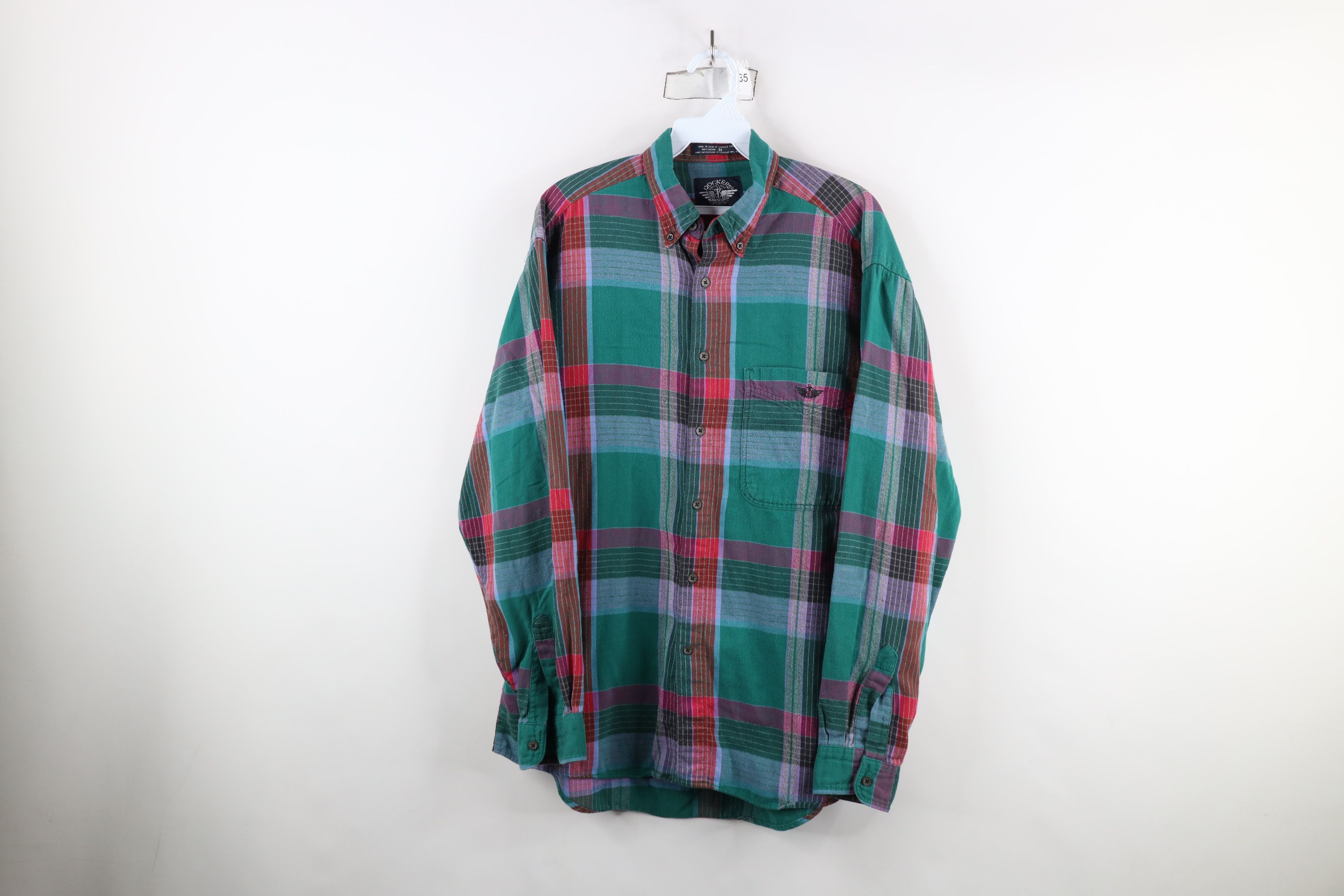 Vintage Vintage 90s Streetwear Rainbow Flannel Button Down Shirt Size US M / EU 48-50 / 2 - 1 Thumbnail