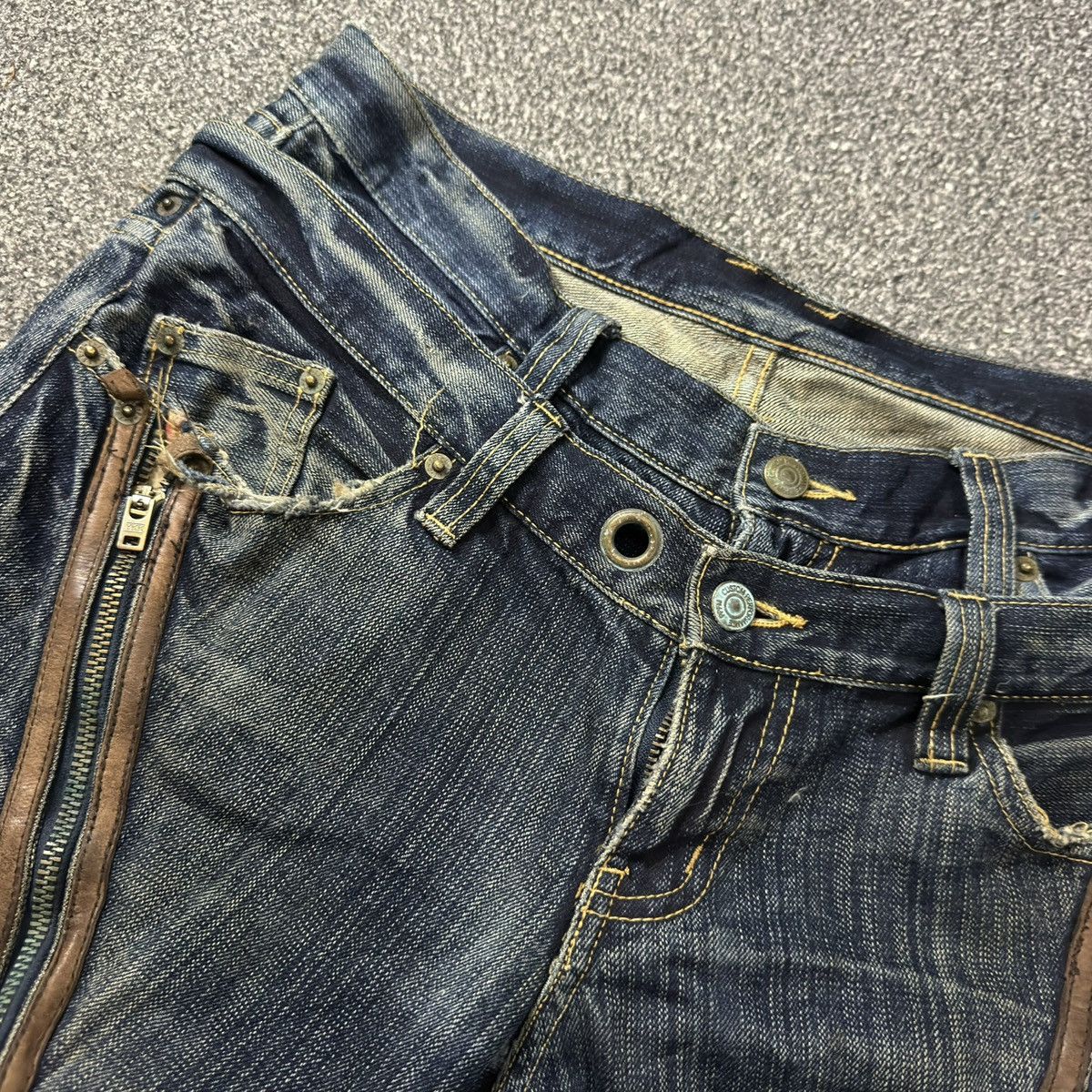 Le Grande Bleu (L.G.B.) Insane Japanese Crazy Double Waist PPFM Undercover Style y2k Size US 34 / EU 50 - 15 Thumbnail