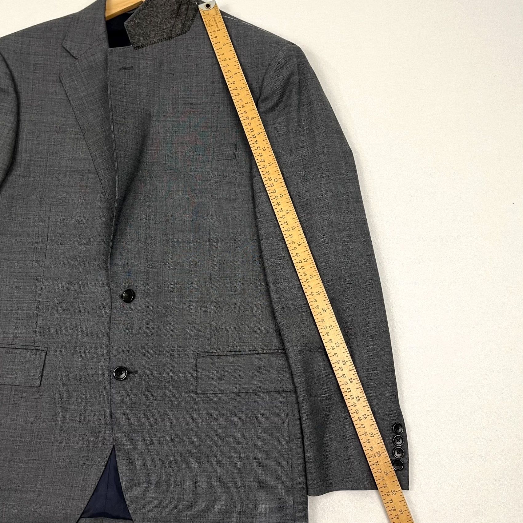 J.Crew J.CREW Ludlow Blazer Men 40R Gray Wool Four-Season Classic Fit Jacket Size 40R - 5 Thumbnail