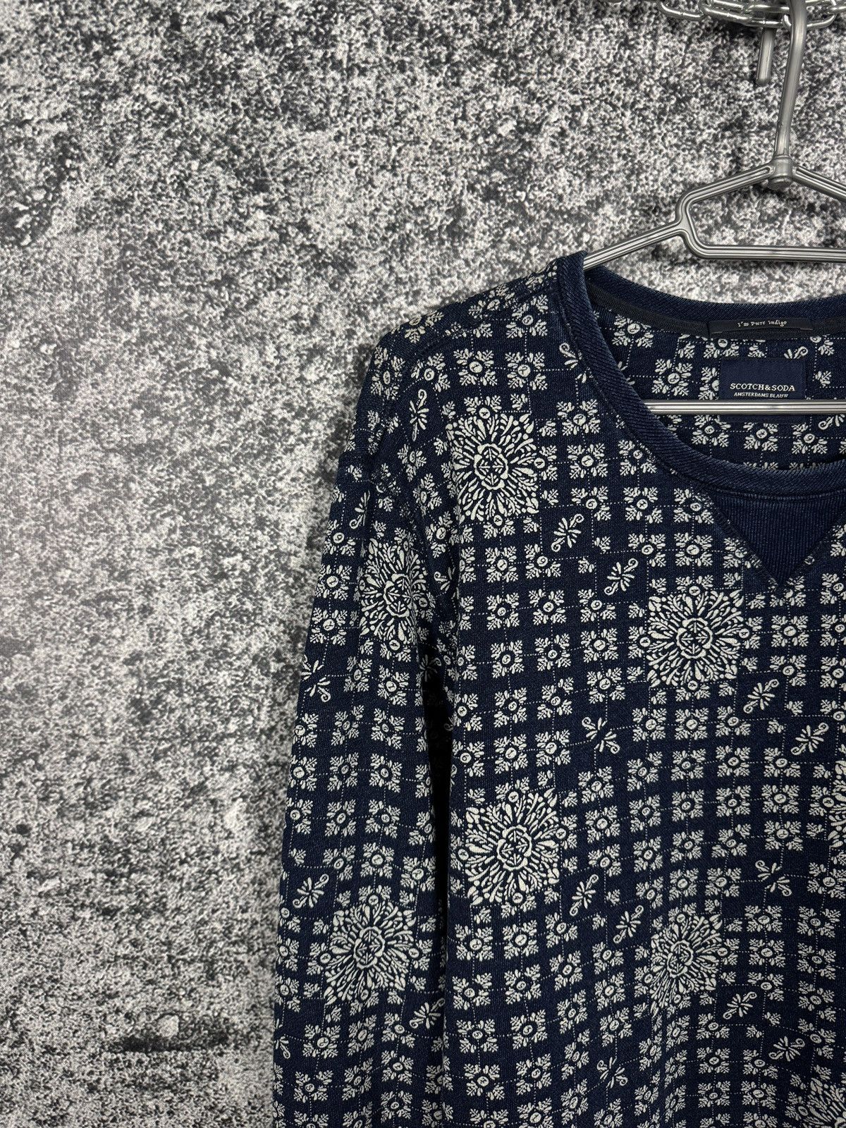 Scotch & Soda Scotch Soda Crewneck Sweatshirt Amsterdams Blauw Pullover XL Size US XL / EU 56 / 4 - 3 Thumbnail