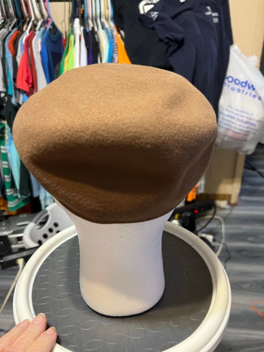 Black Scale Unisex Scala Flat Cap Tan/Brown One Size Size ONE SIZE - 3 Thumbnail