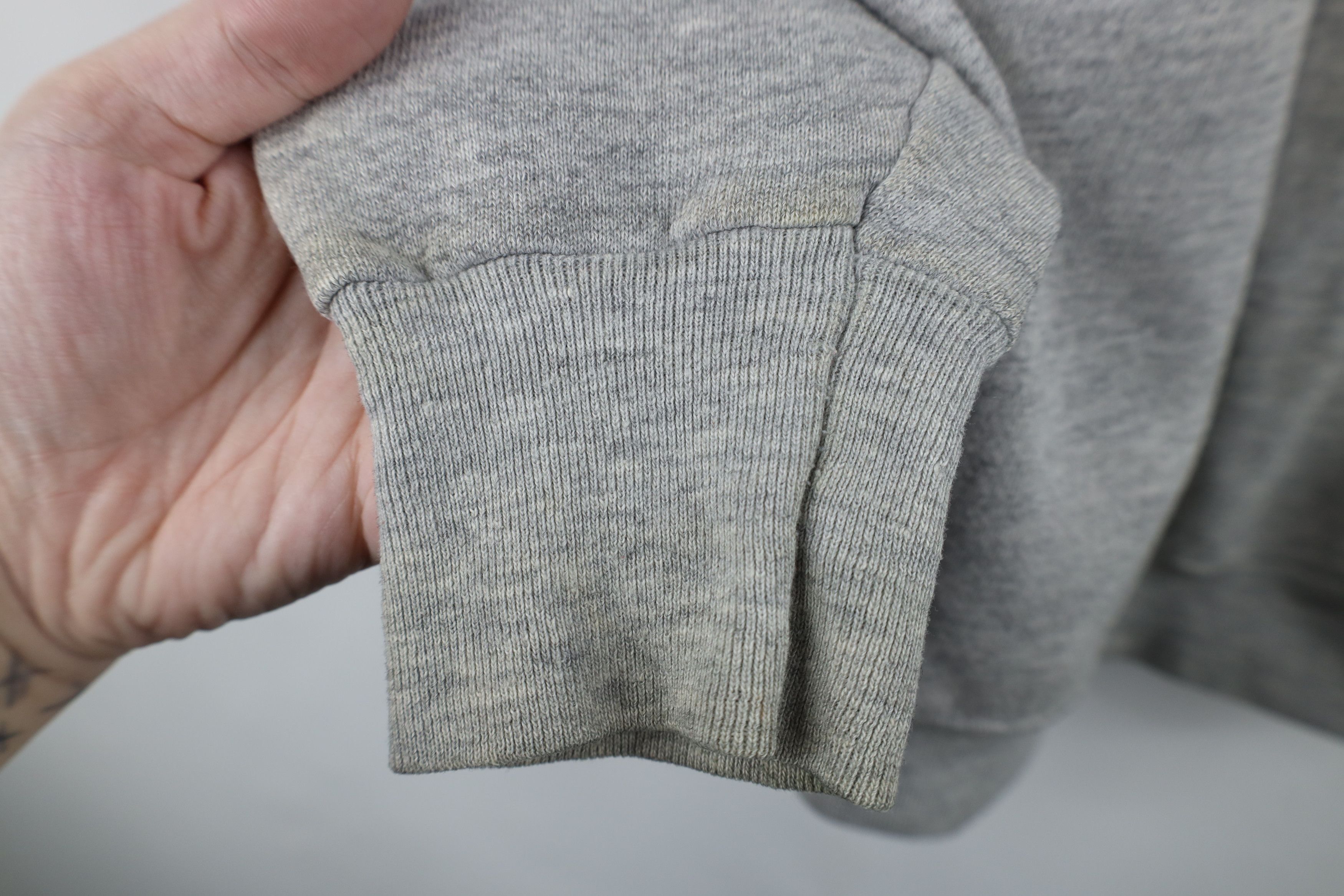 Vintage Vintage 80s 90s Streetwear Be Happy Sweatshirt Gray USA Size US L / EU 52-54 / 3 - 9 Thumbnail