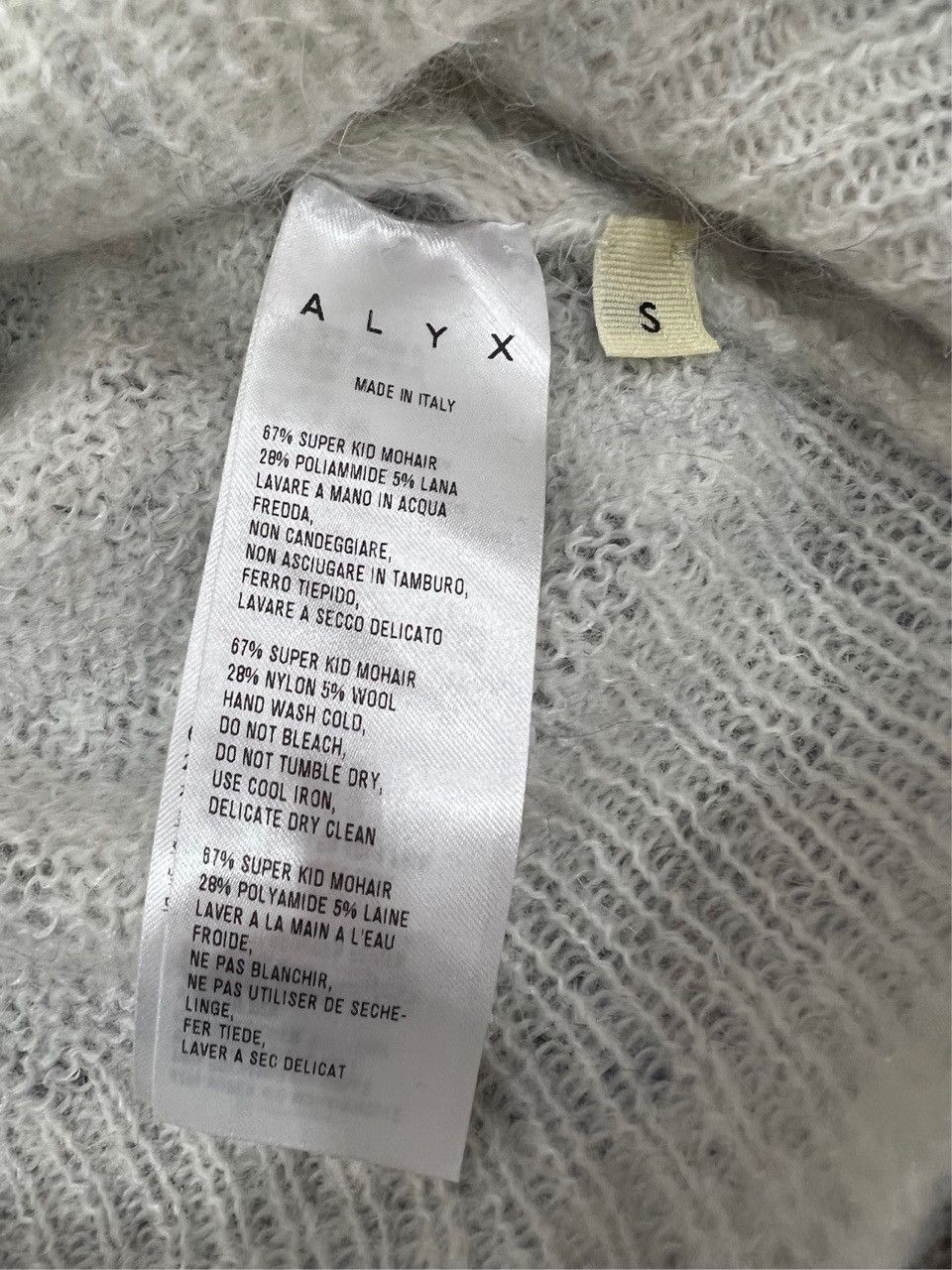 Alyx Alyx Mohair Blend Pullover Long Sleeve Sweater K26WX Size S / US 4 / IT 40 - 3 Thumbnail