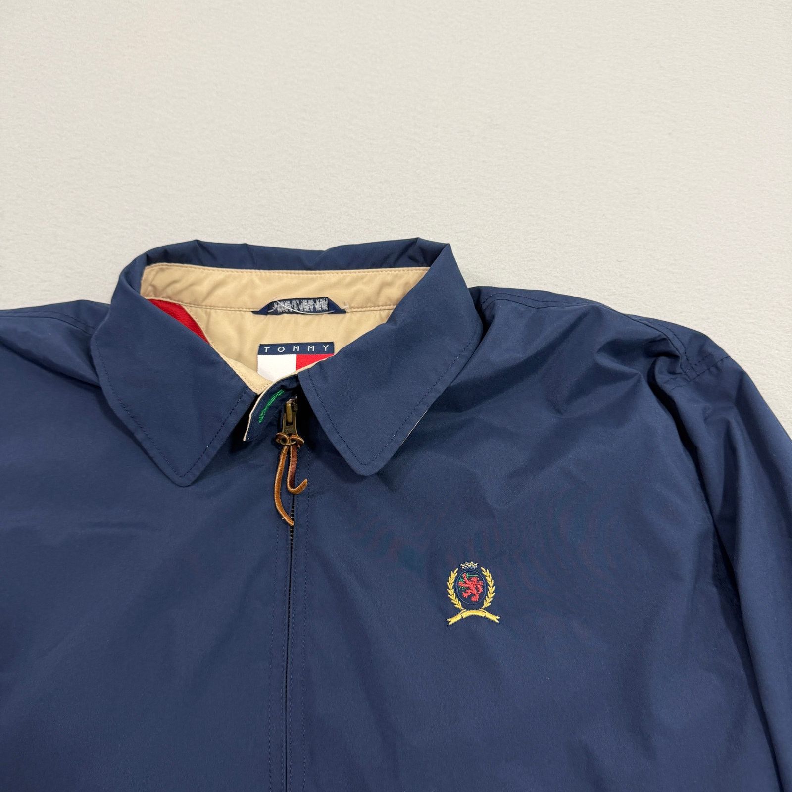 Tommy Hilfiger Vintage Tommy Hilfiger Bomber Jacket Large Blue Fleece Lined Size US L / EU 52-54 / 3 - 3 Thumbnail