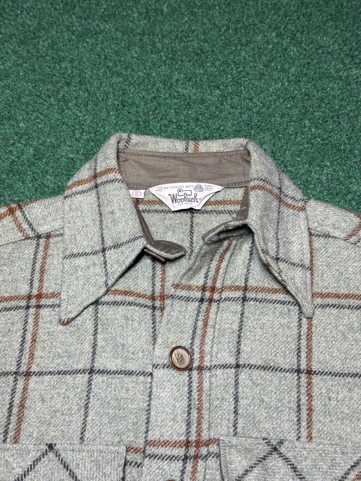 Woolrich Woolen Mills VTG 60s Woolrich Wool Flannel Jacket Shirt Plaid 19x28 Size US S / EU 44-46 / 1 - 2 Thumbnail