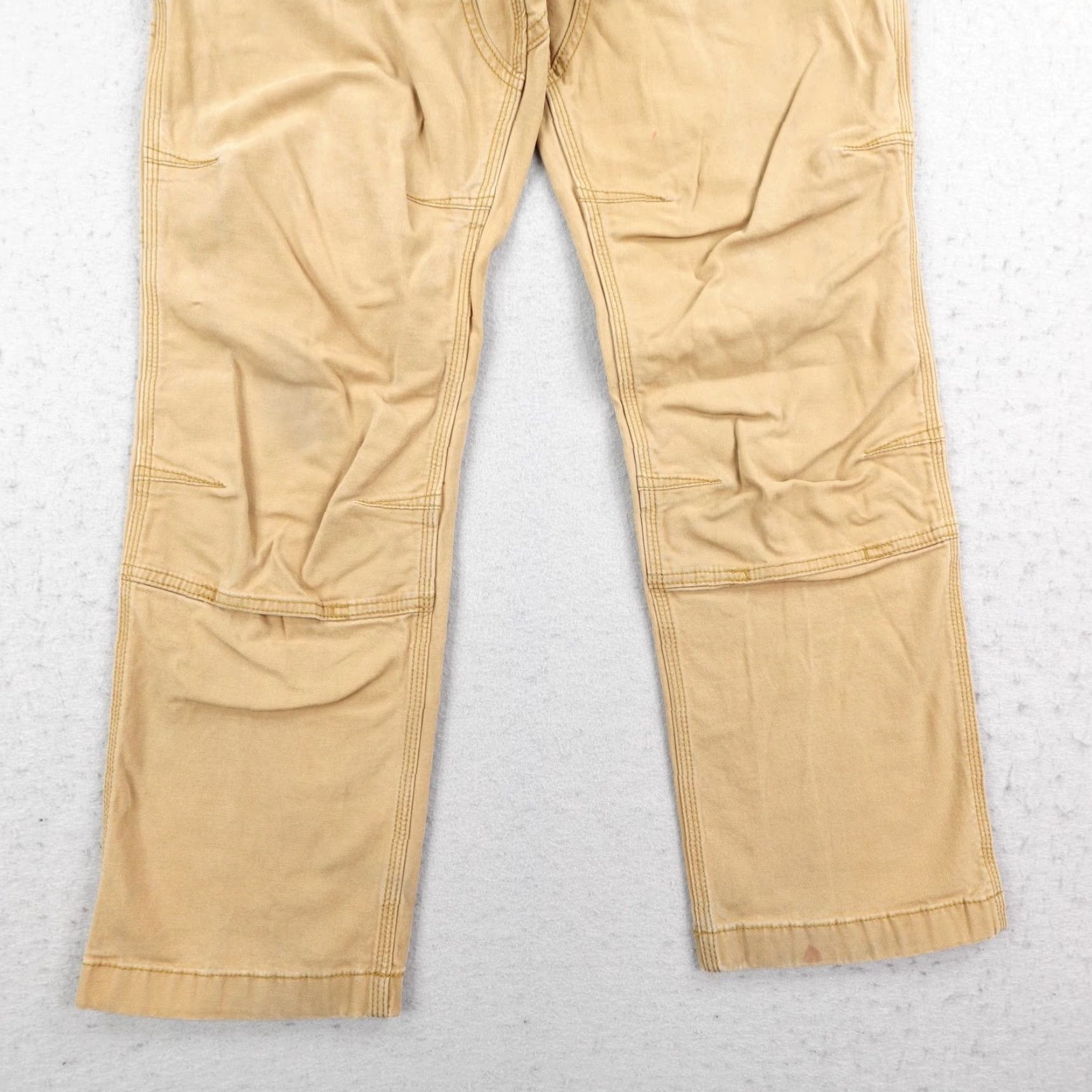 Carhartt Carhartt Pants Mens 31x30 Tan Canvas Double Front Knee Rugged Flex Utility Work Casual Size US 31 - 3 Thumbnail