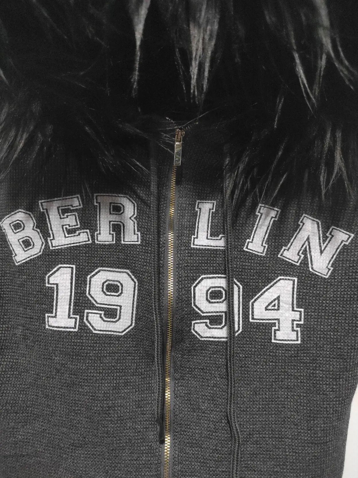 Japanese Brand Magenta Studio Crop Double Zipper Fur Hoodie LGB style Size S / US 4 / IT 40 - 5 Thumbnail