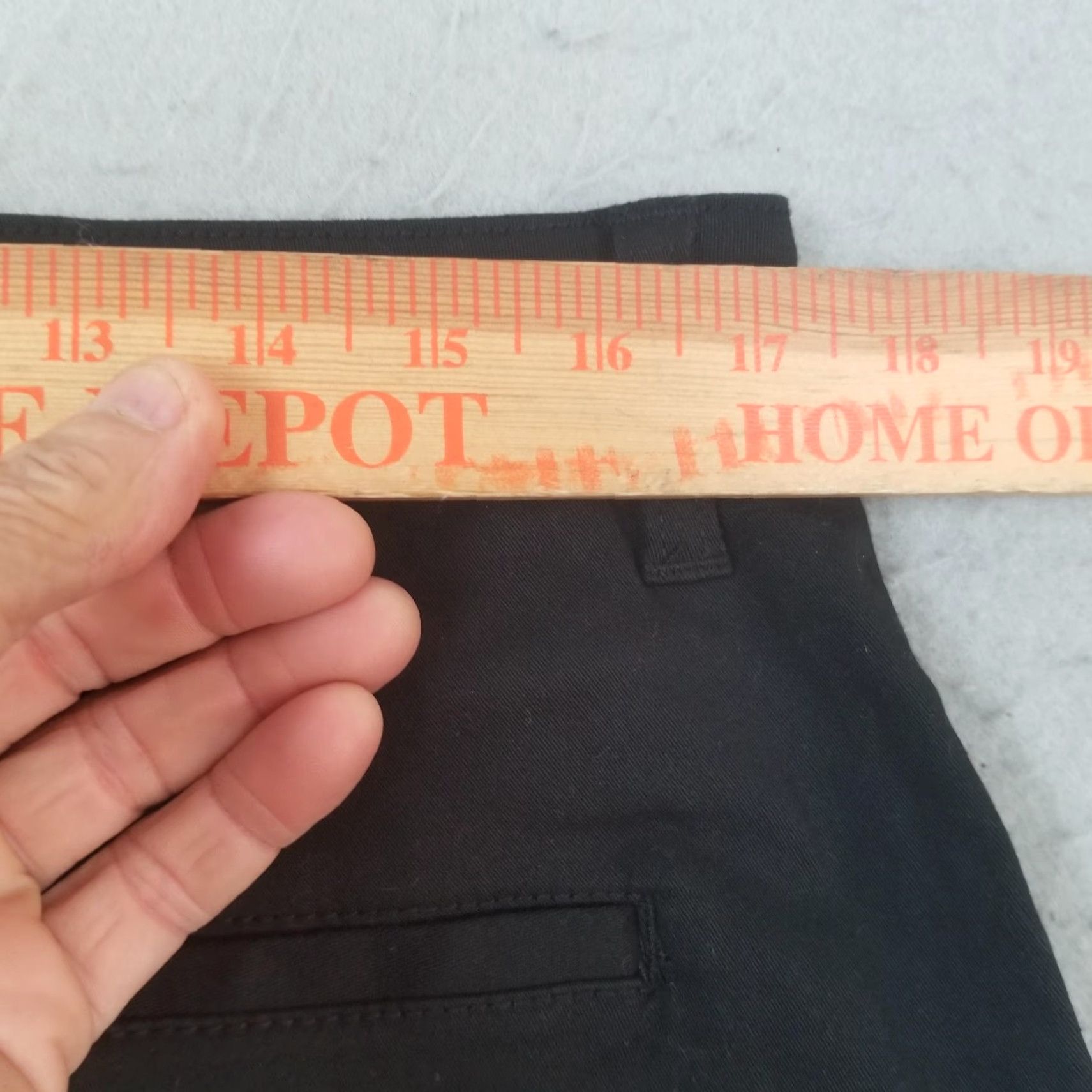 RSQ Pants Mens 34x30 Black Straight Chino Cotton Spandex Twill Casual Stretch Front Zip Pockets Logo 30 In Inseam Mens Regular