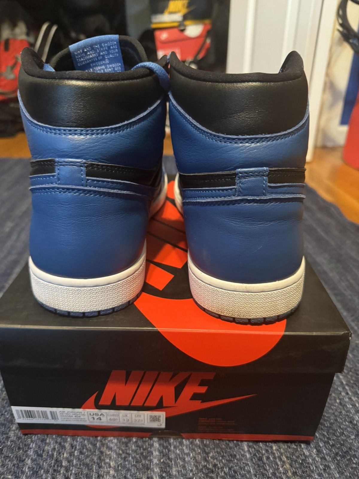 Jordan Brand Jordan 1 Retro High Marina Blue Size US 14 / EU 47 - 3 Thumbnail