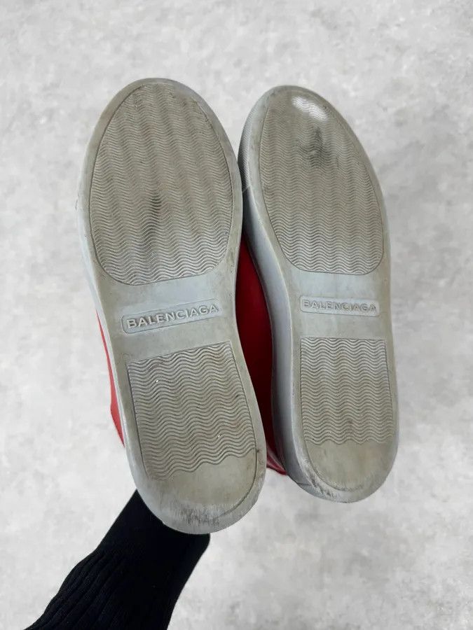 Balenciaga Balenciaga Red & Grey Arena High Sneakers Size US 7.5 / EU 40-41 - 9 Thumbnail