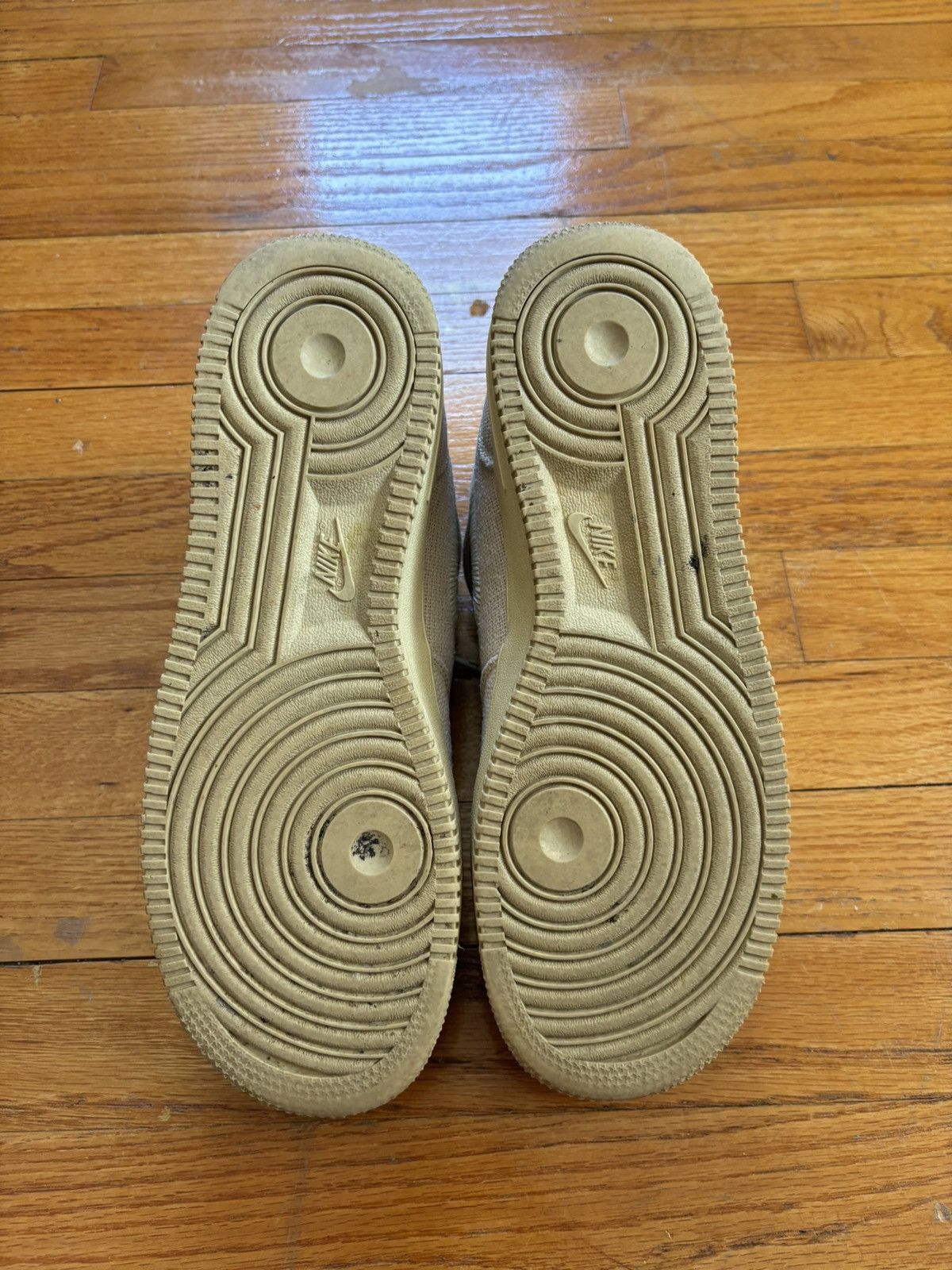 Nike × Stussy Nike Air Force 1 Mid Stussy Fossil Size 8.5 Size US 8.5 / EU 41-42 - 6 Thumbnail