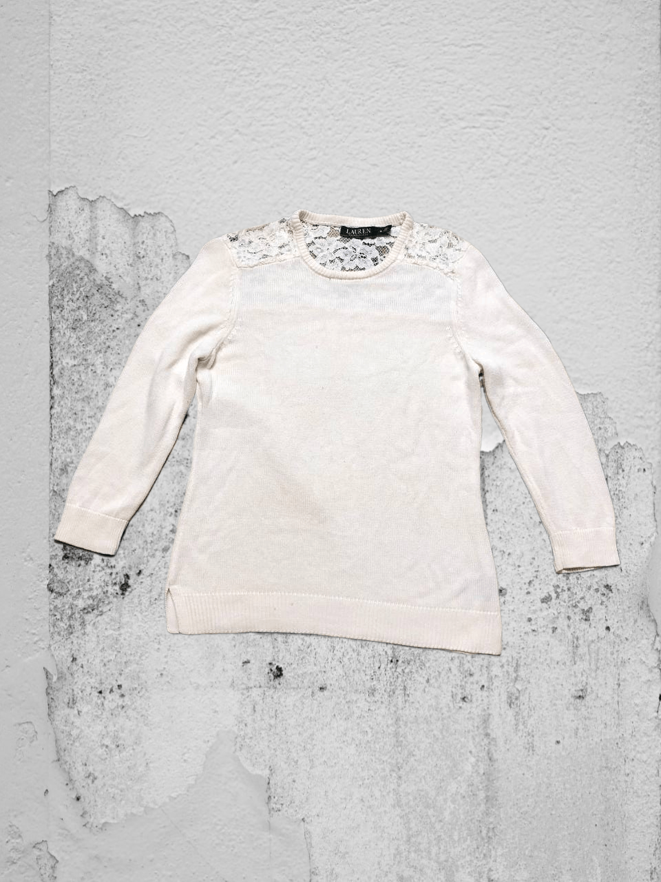 Lauren Ralph Lauren Y2K white Vintage Long Sleeve Lauren Ralph Lauren Size M / US 6-8 / IT 42-44 - 1 Thumbnail