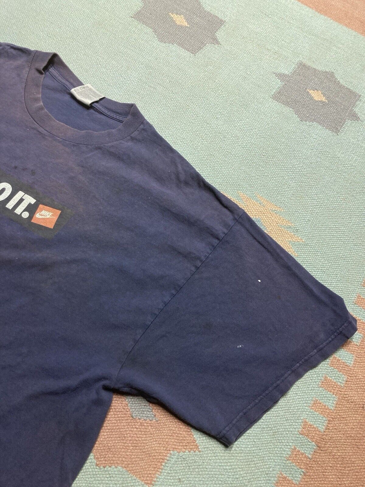 Nike × Vintage Nike t shirt just do it swoosh check distressed faded XXL Size US XXL / EU 58 / 5 - 9 Thumbnail