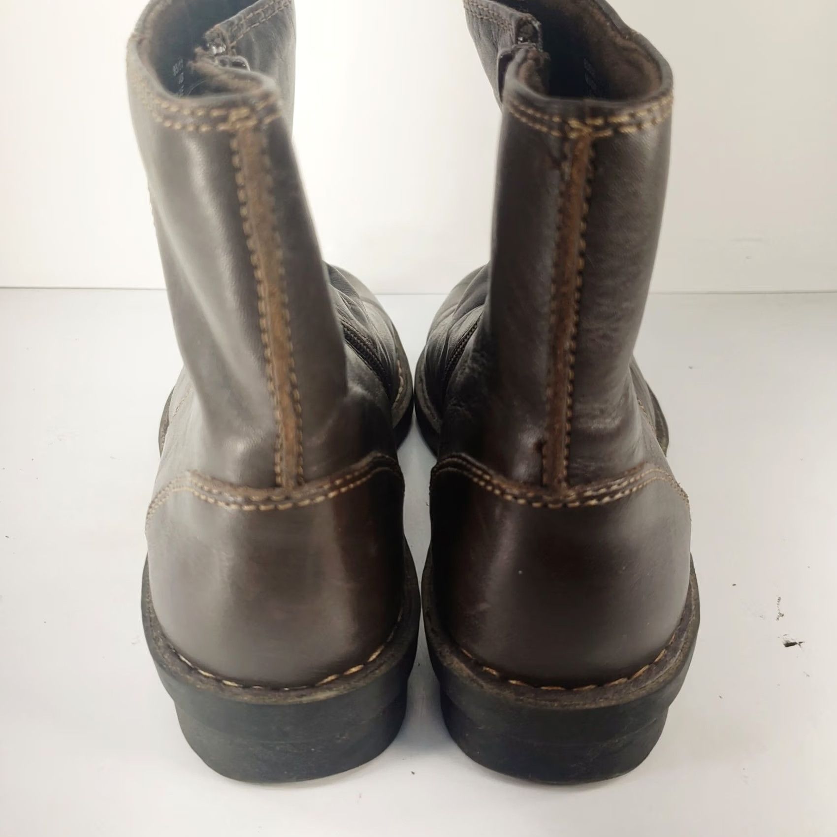 Clarks Clarks Women's Brown Leather Zip Comfort Ankle Boots Sz 8 Style Bootie 83538 Size US 8 / IT 38 - 6 Thumbnail