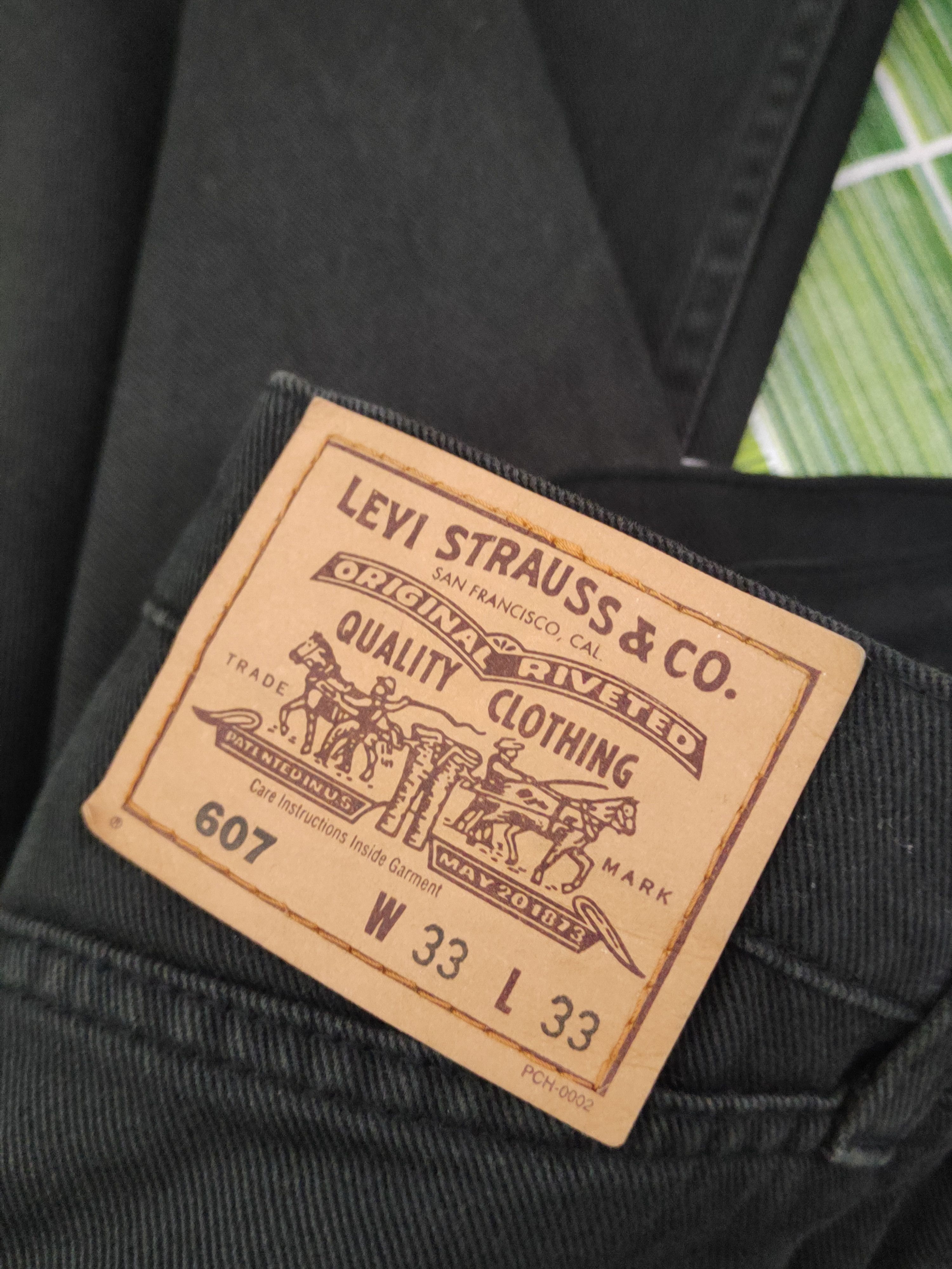 Levi's 607 Levi's Black Orange tab Ripped denim Jeans #S2828 Size US 32 / EU 48 - 16 Thumbnail