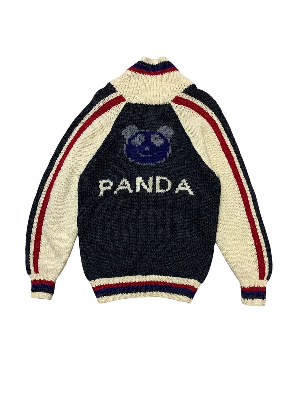 Angel Blue 2000’s Detroit Sports Cowichan Panda Knitted Hysteric Size US S / EU 44-46 / 1 - 2 Thumbnail