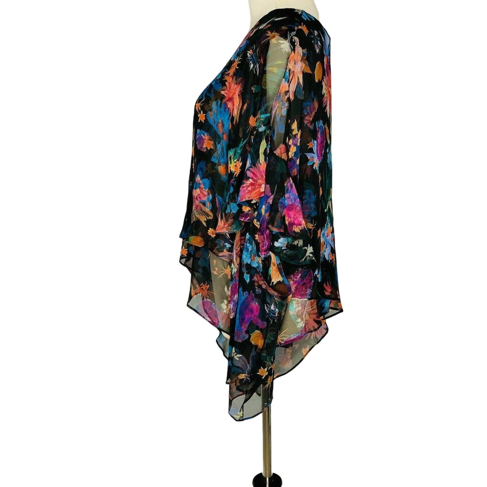 Iro IRO Floral Ruffled asymmetrical Tunic Blouse Top size 40 - 8 Size M / US 6-8 / IT 42-44 - 5 Thumbnail