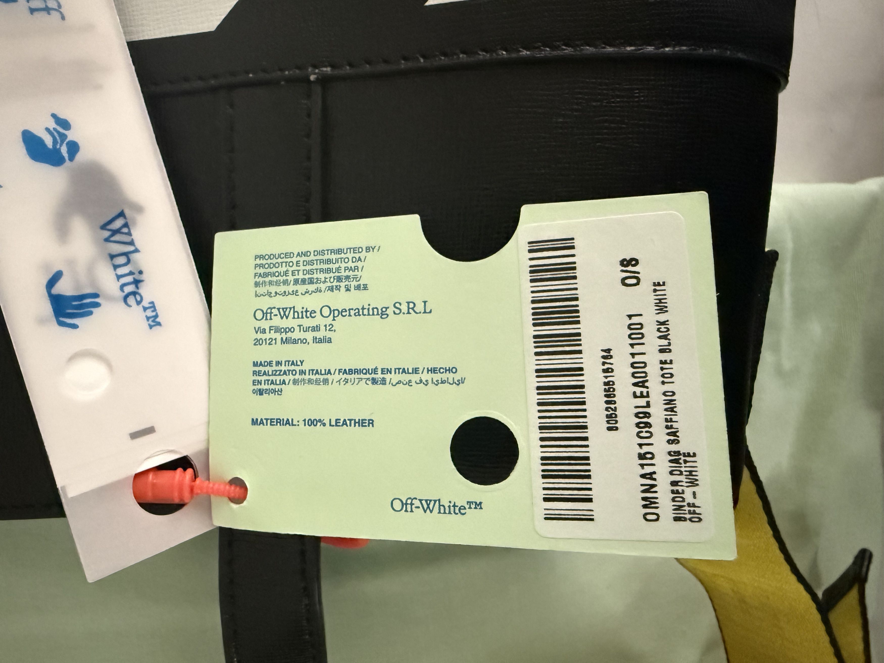 Off-White Off White Tote Black Leather Size ONE SIZE - 19 Thumbnail