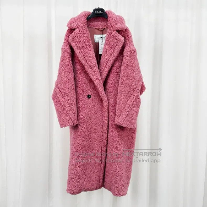 Max Mara Max Mara Raspberry Pink Teddy Alpaca Wool Overcoat Size S / US 4 / IT 40 - 1 Thumbnail