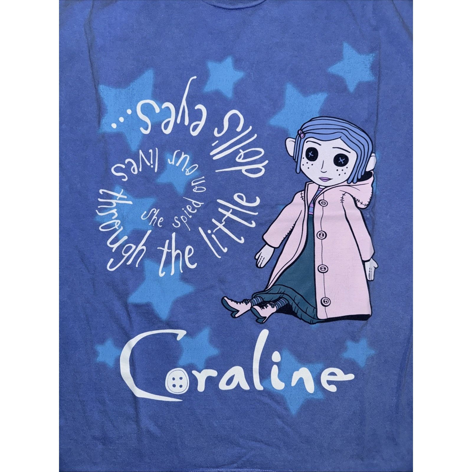Lakai × Vintage Laika x Coraline Movie Graphic T-Shirt XXL Blue 23x27 Size US XXL / EU 58 / 5 - 2 Thumbnail