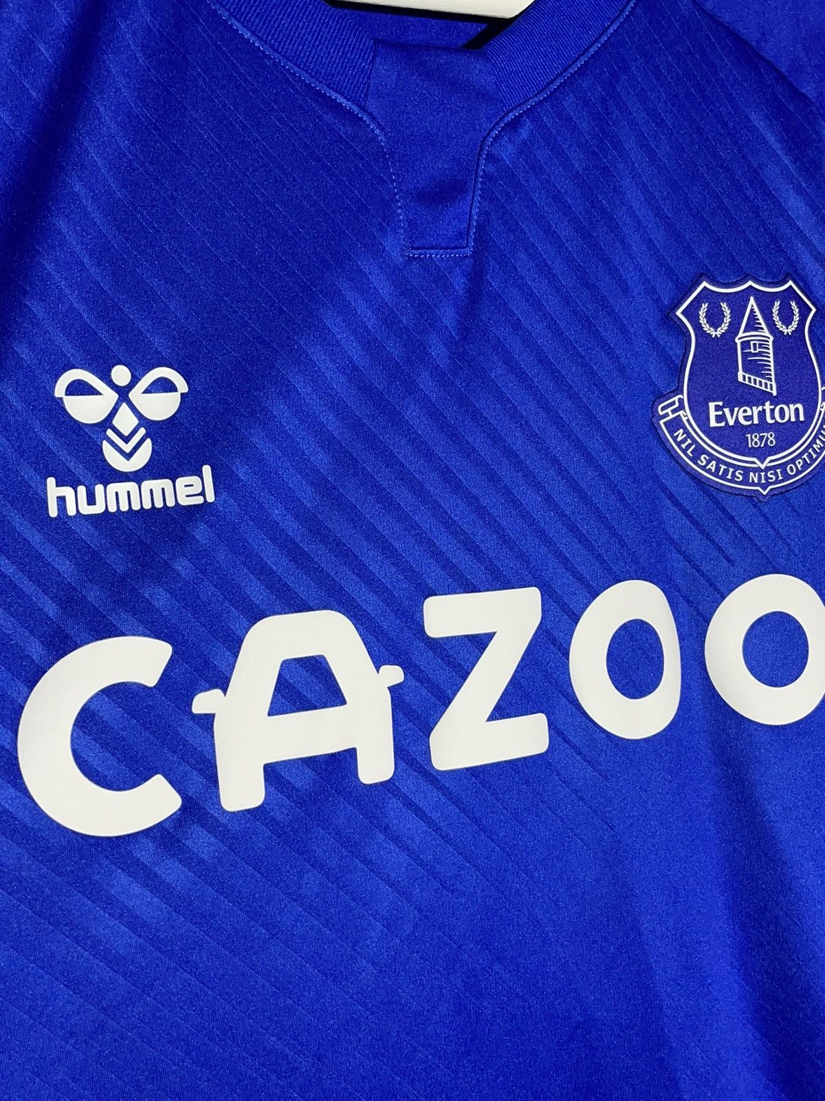 Hummel Everton Hummel 2020/21 Home Y2k Football Shirt Size US L / EU 52-54 / 3 - 4 Thumbnail