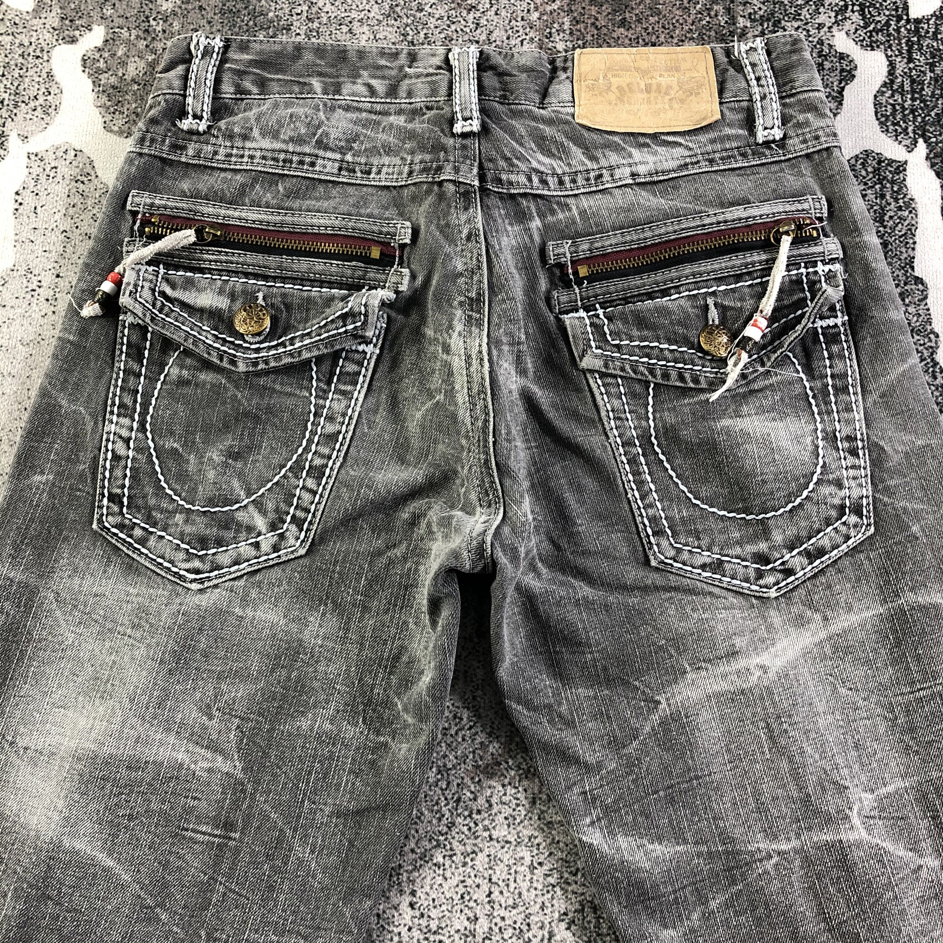 Japanese Brand Distress Japanese Brand Jeans Faded Gray Denim KJ2225 Size US 30 / EU 46 - 4 Thumbnail