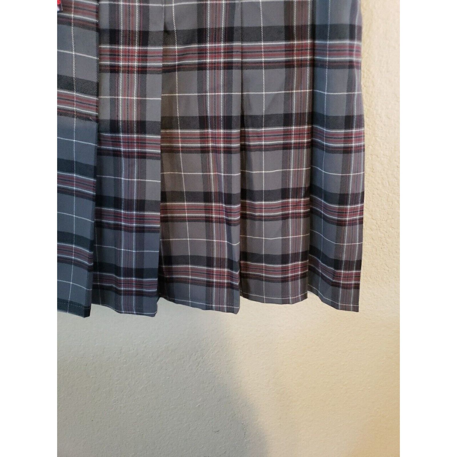 Other Beetlejuice Plaid Skirt Preppy Bugs XL Skort Pleated Goth Size 30" / US 8 / IT 44 - 6 Thumbnail