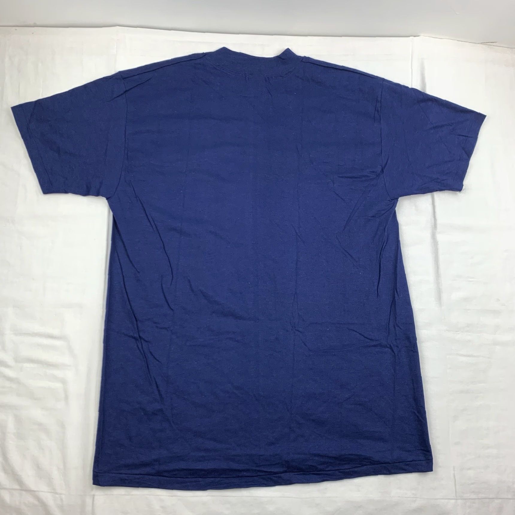 Hanes VINTAGE Hanes Cambridge Plan International Shirt Adult XL Blue 80s 1980s Mens T-Shirt NWOT 80s American Theme Size US XL / EU 56 / 4 - 8 Thumbnail