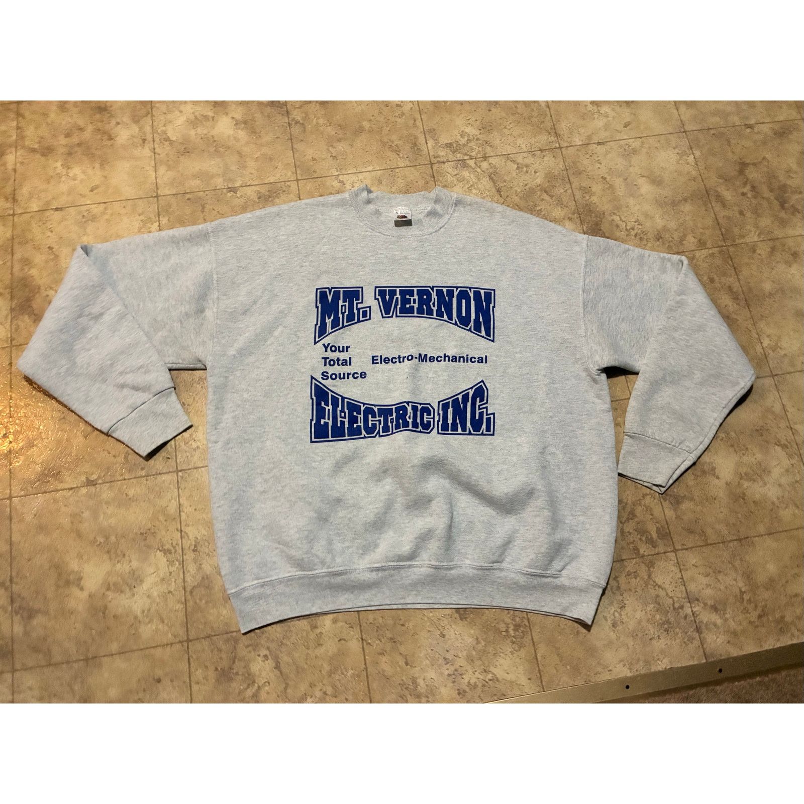Fruit Of The Loom Vintage Mt Vernon Electric Sweatshirt Fruit of the Loom XL Size US XL / EU 56 / 4 - 1 Thumbnail