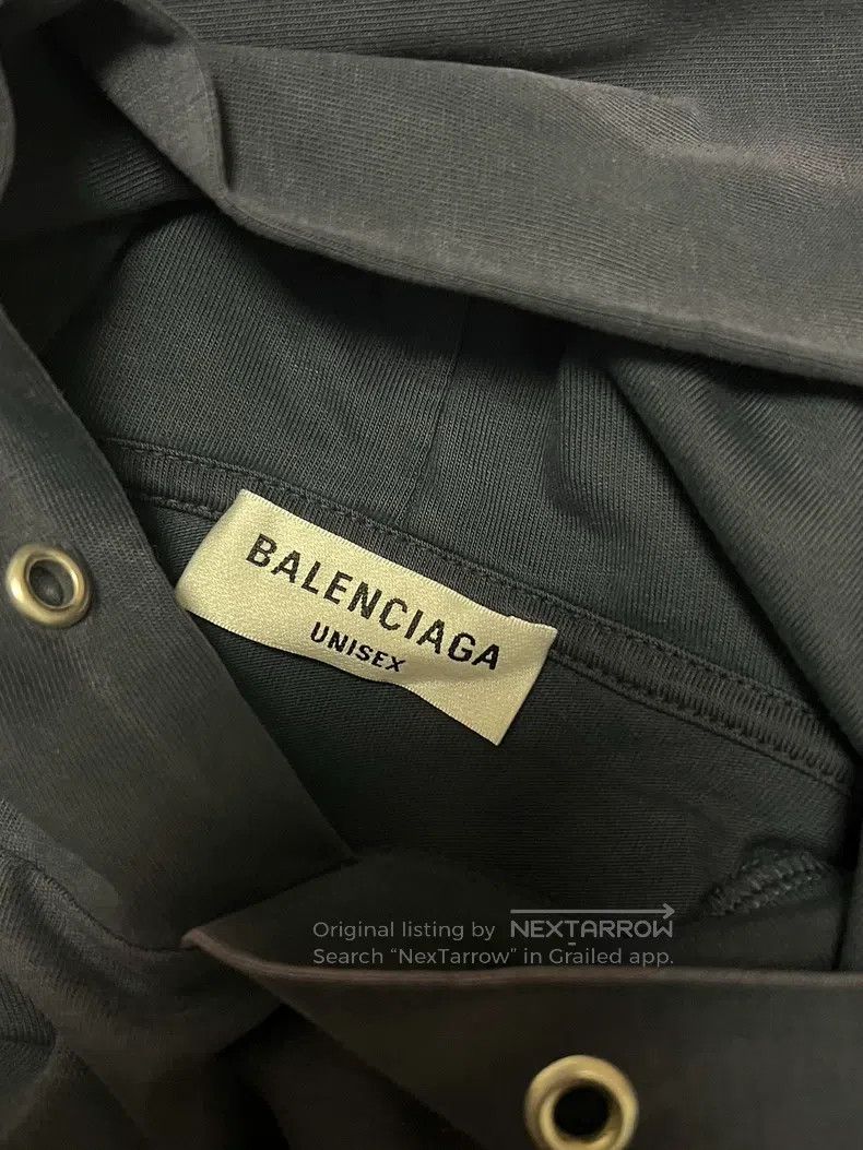 Balenciaga Balenciaga Distressed washed denim jacket Size US M / EU 48-50 / 2 - 8 Thumbnail