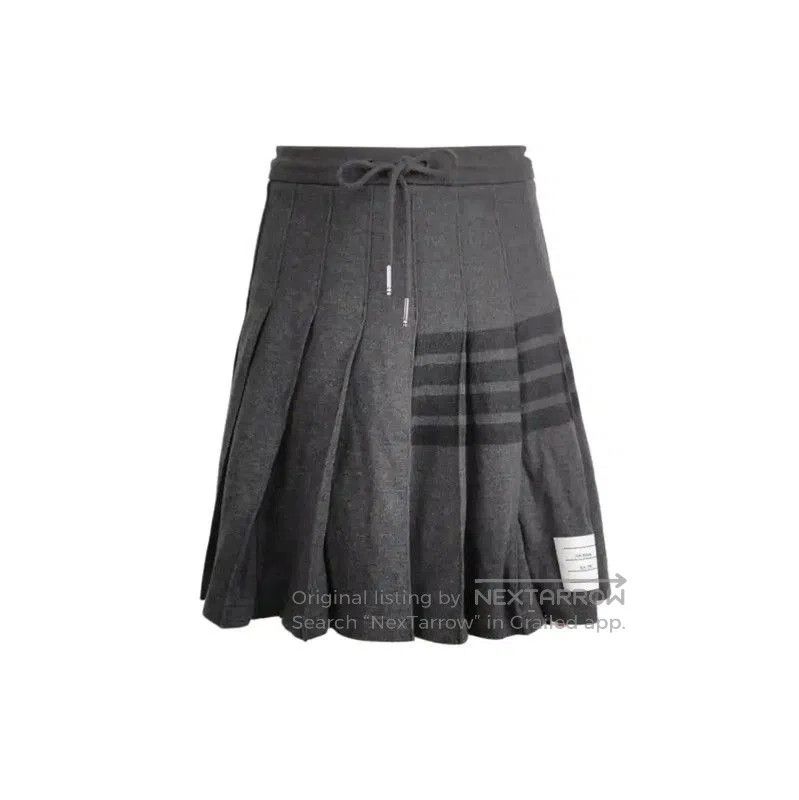 Thom Browne Thom Browne Women's Gray Stripe Cotton Skirt . Size 27" / US 4 / IT 40 - 1 Thumbnail