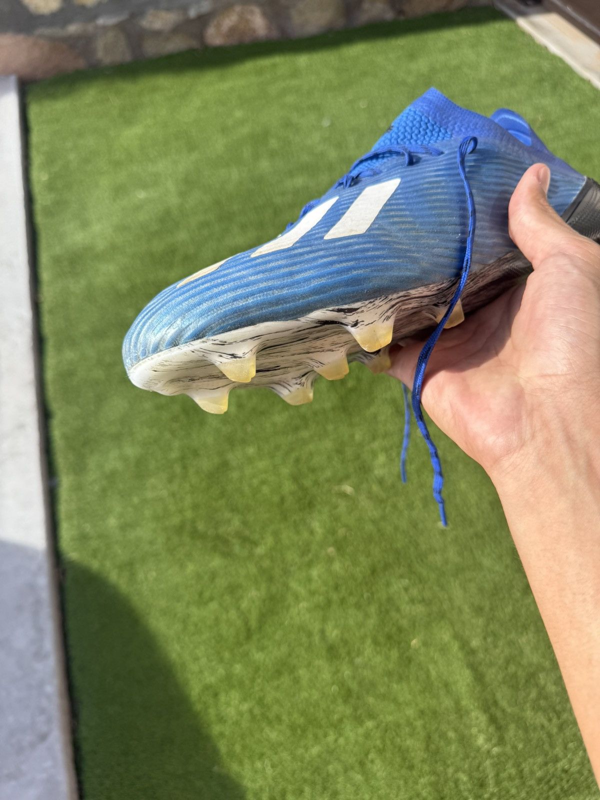 Adidas Blue Adidas X 19.1 soccer cleats Size US 10.5 / EU 43-44 - 15 Thumbnail