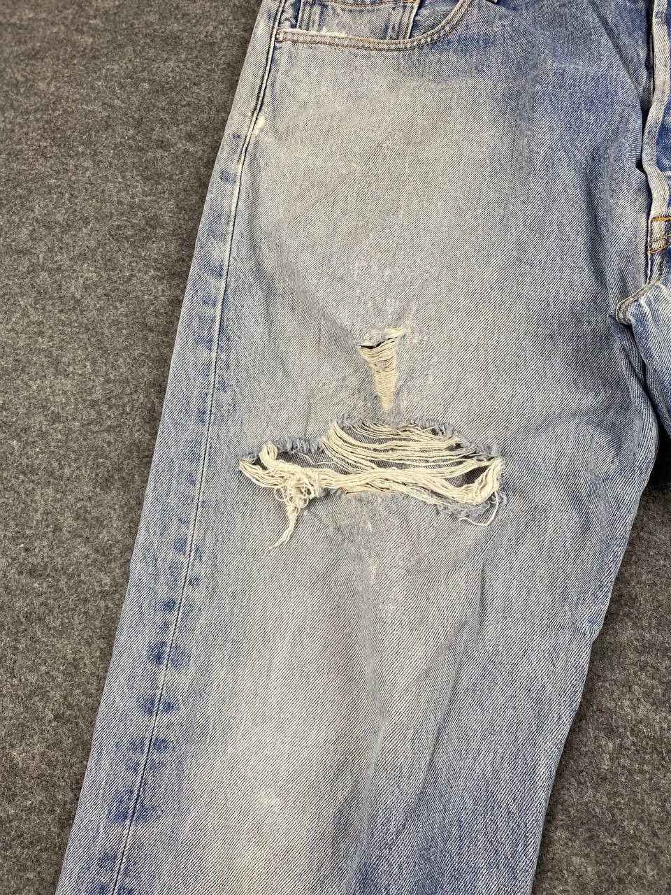 Levi's vintage levis 501xx distressed denim nice design Size US 44 / EU 60 - 10 Thumbnail