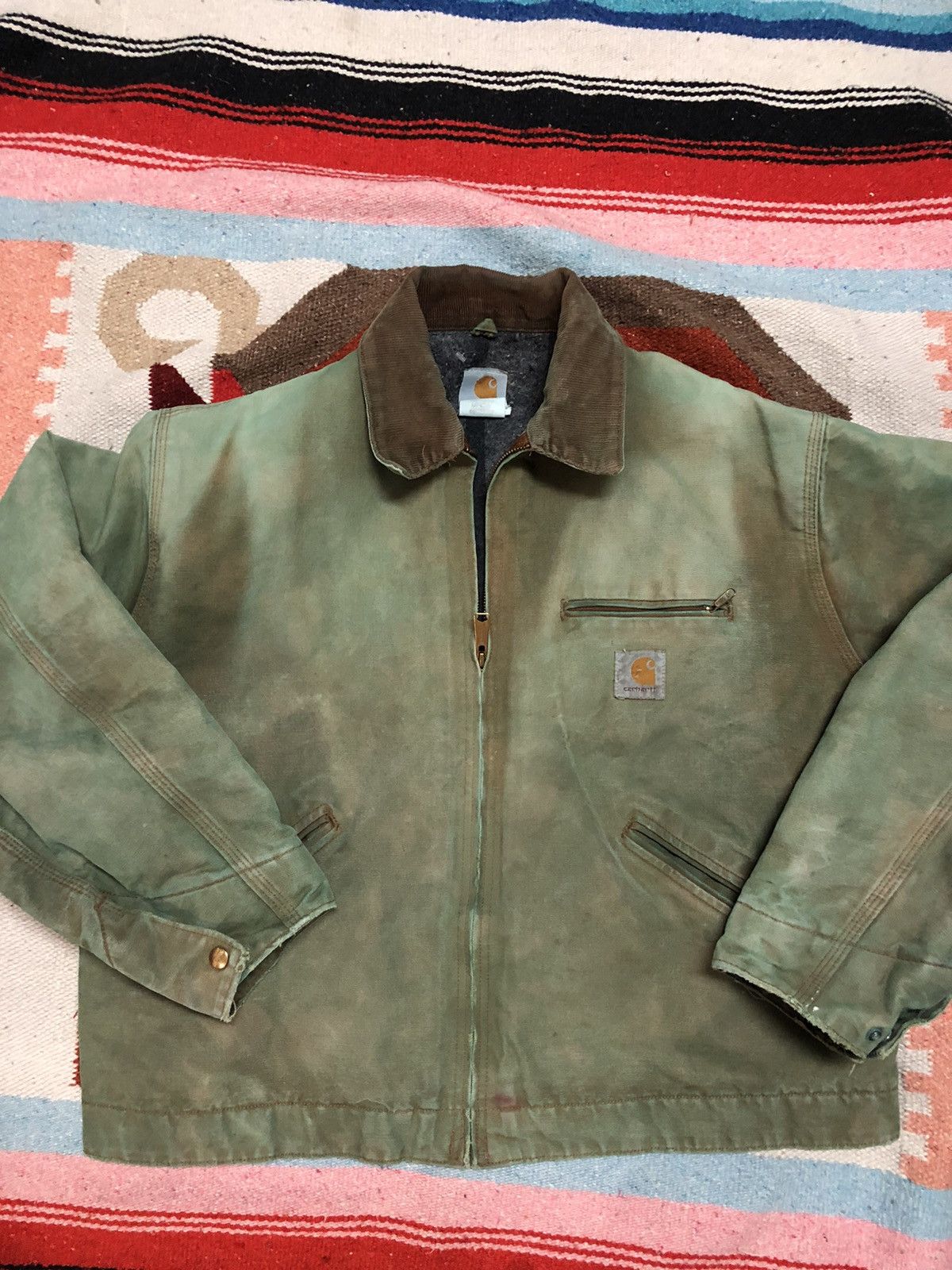 Carhartt Carhartt Detroit jacket large pistachio brown large Size US L / EU 52-54 / 3 - 3 Thumbnail
