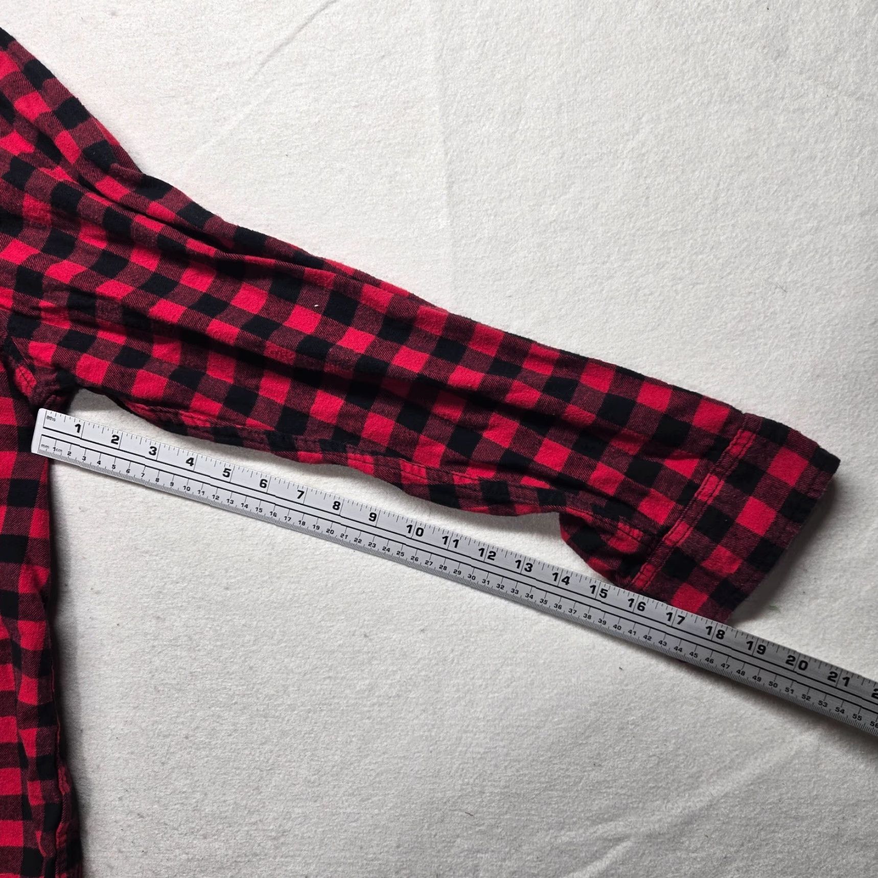 Faded Glory VINTAGE FADED GLORY Shirt Men XL Red Black Buffalo Plaid Flannel Button-Up Collared Pocketed Grunge 90s Mens Size US XL / EU 56 / 4 - 5 Thumbnail