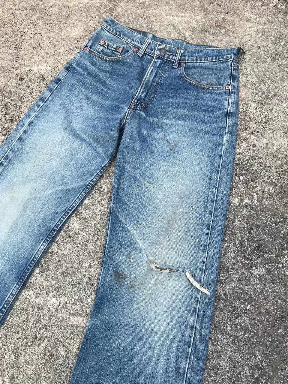 Levi's × Vintage VINTAGE LEVIS 512 LIGHTWASH DISTRESSED DIRTY W28X29 Size US 28 / EU 44 - 7 Thumbnail