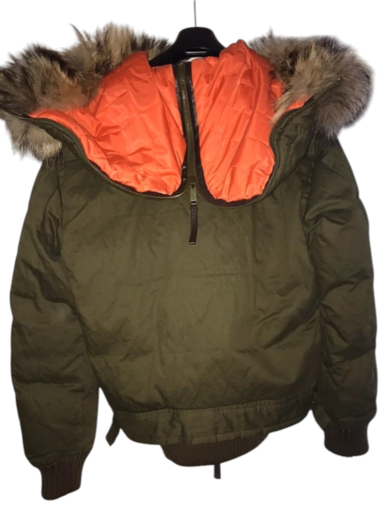 Dsquared2 Dsquared² Military Fur Down Jacket w/ Split-Zip Fur Hood Size US M / EU 48-50 / 2 - 3 Thumbnail