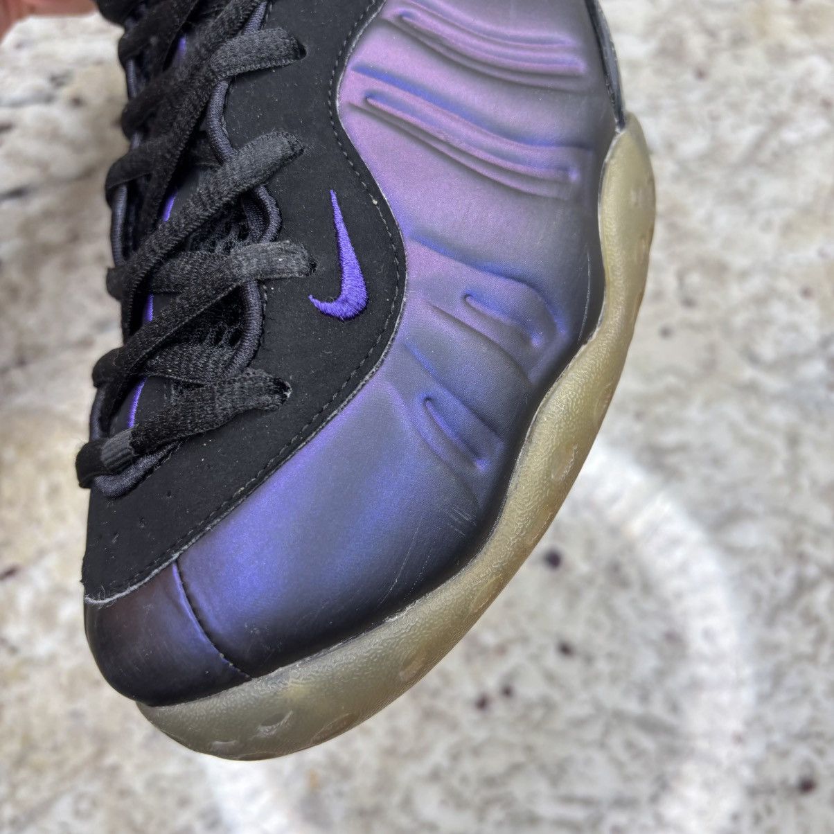 Nike Size 10.5-Nike Foamposite One Eggplant (2017) WORN No Box Size US 10.5 / EU 43-44 - 8 Thumbnail