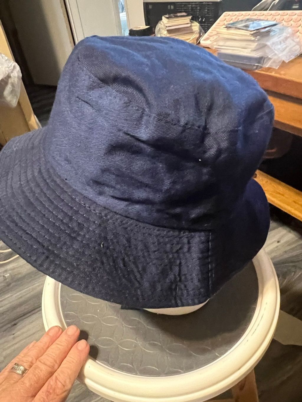 The Unbranded Brand Women's Unbranded Navy Bucket Hat One Size Size ONE SIZE - 2 Thumbnail