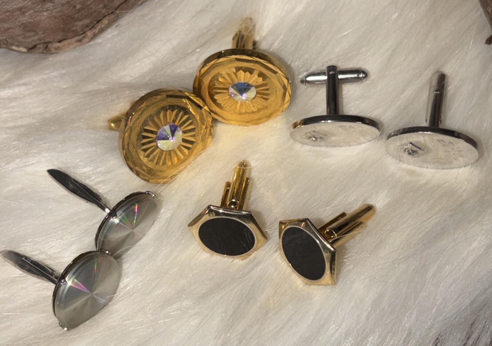 Antique Rivet Vintage Lot of Miscellaneous Antique Men's Cuff Links Size ONE SIZE - 2 Thumbnail
