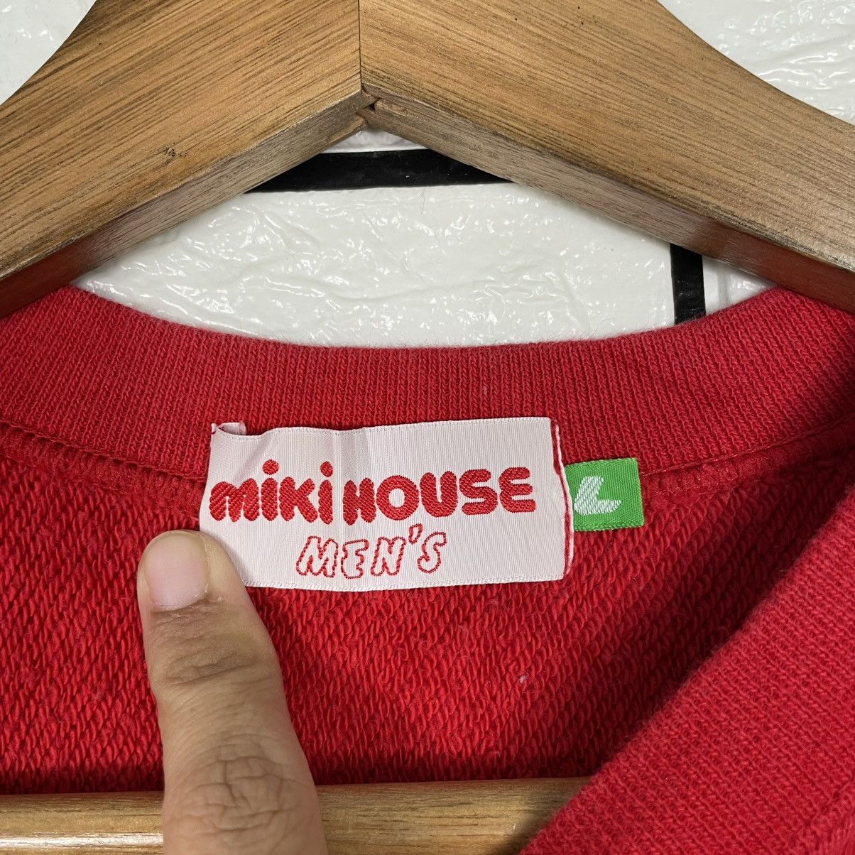 Japanese Brand Vintage Miki House Red Crewneck Sweatshirt Size US L / EU 52-54 / 3 - 12 Thumbnail